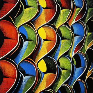 Risocephalics style, Midjourney V6.1: creative pattern composition