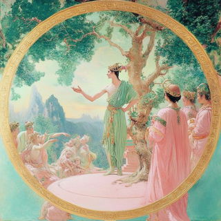Reliefornament style, Midjourney V6.1: classical 18th-century oil painting