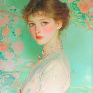 Reliefornament style, Midjourney V6.1: photographic portrait of female protagonist