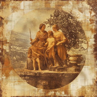 Saltleaf Gilding style, Midjourney V6.1: classical 18th-century oil painting