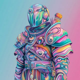 Neonbarocline style, Midjourney V6.1: concept art character design of retropunk steam knight