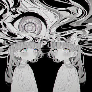 Neonbarocline style, Midjourney V6.1: black-and-white manga comic strip