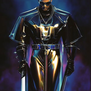 Voltage Thicket style, Midjourney V6.1: concept art character design of retropunk steam knight