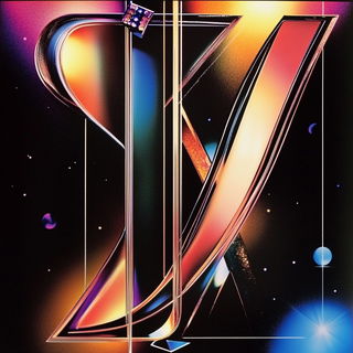 Voltage Thicket style, Midjourney V6.1: typographic composition with large letters