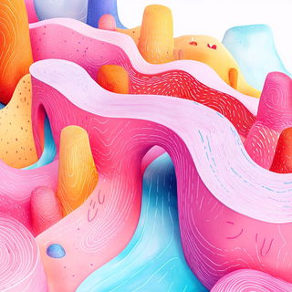Castle Cuir style, Midjourney V6.1: abstract 3D render