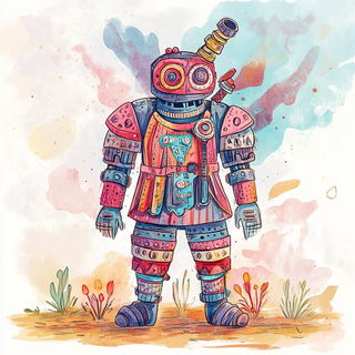 Castle Cuir style, Midjourney V6.1: concept art character design of retropunk steam knight