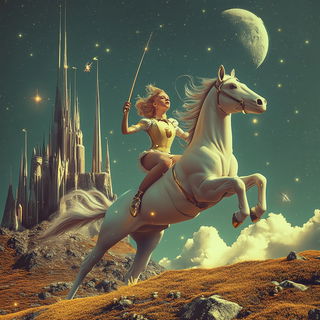 Verdantoon style, Midjourney V6.1: retro fairy-tale illustration