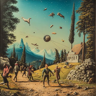 Verdantoon style, Midjourney V6.1: classical 18th-century oil painting