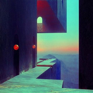 Inkbound Sky Fables style, Midjourney V6.1: abstract 3D render