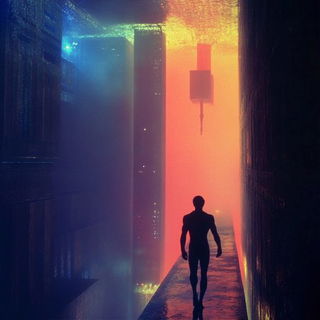 Inkbound Sky Fables style, Midjourney V6.1: cinematic shot from sci-fi movie
