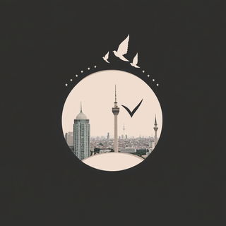 Malachite Koi Oratorio style, Midjourney V6.1: bold minimalist logo design for Istanbul city municipal services