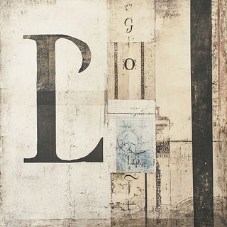 Malachite Koi Oratorio style, Midjourney V6.1: typographic composition with large letters