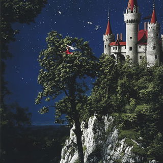 Coralvangard style, Midjourney V6.1: retro fairy-tale illustration
