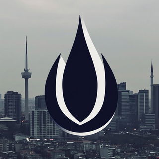 Coralvangard style, Midjourney V6.1: bold minimalist logo design for Istanbul city municipal services