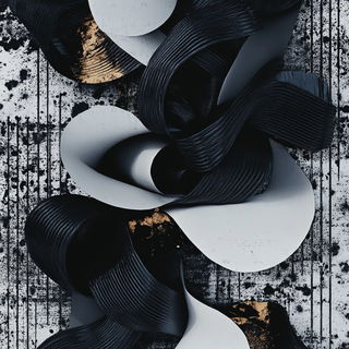 Brushgrain style, Midjourney V6.1: abstract 3D render