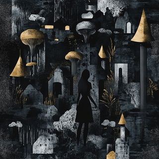 Brushgrain style, Midjourney V6.1: retro fairy-tale illustration