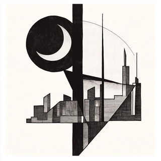 Monumentrail style, Midjourney V6.1: bold minimalist logo design for Istanbul city municipal services
