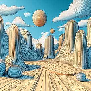 Prismtide style, Midjourney V6.1: abstract 3D render