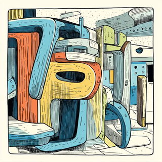 Prismtide style, Midjourney V6.1: typographic composition with large letters