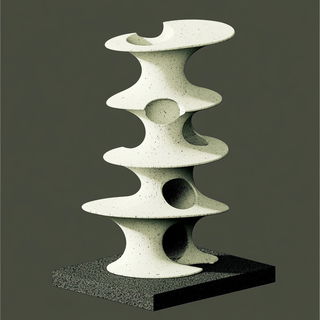 Tealcrest Folklore style, Midjourney V6.1: abstract 3D render