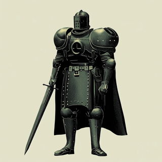 Tealcrest Folklore style, Midjourney V6.1: concept art character design of retropunk steam knight