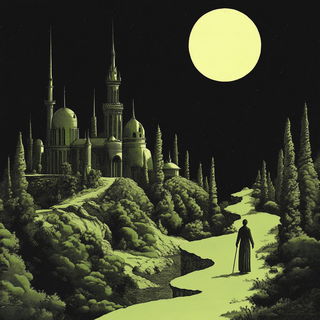 Tealcrest Folklore style, Midjourney V6.1: retro fairy-tale illustration