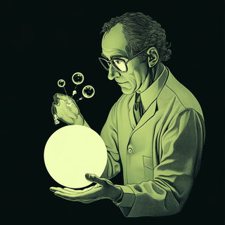 Tealcrest Folklore style, Midjourney V6.1: editorial illustration for popular scientific magazine cover