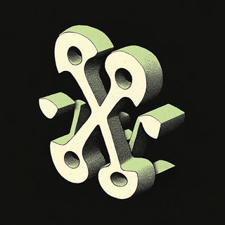 Tealcrest Folklore style, Midjourney V6.1: typographic composition with large letters