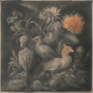 Sepia Morphograph style, Midjourney V6.1: traditional folk art