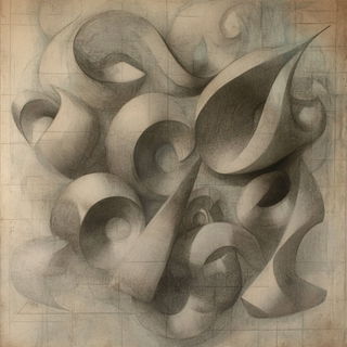 Sepia Morphograph style, Midjourney V6.1: typographic composition with large letters