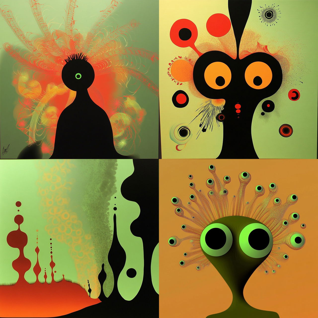 Inkscar style, Midjourney V6.1, render 1 of 4