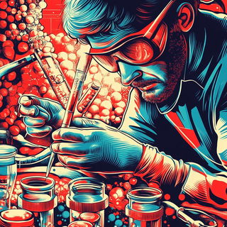 Washwander style, Midjourney V6.1: editorial illustration for popular scientific magazine cover