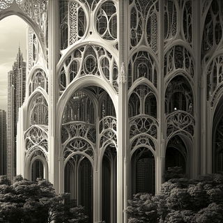 Pinkleaf Casebinding style, Midjourney V6.1: megacity with futuristic bioarchitecture