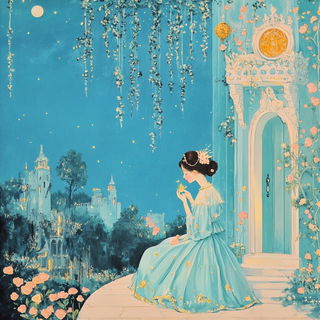 Incisocollage style, Midjourney V6.1: retro fairy-tale illustration