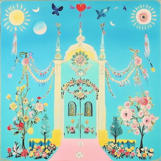 Incisocollage style, Midjourney V6.1: traditional folk art