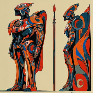 Cinerose Dyehouse style, Midjourney V6.1: concept art character design of retropunk steam knight