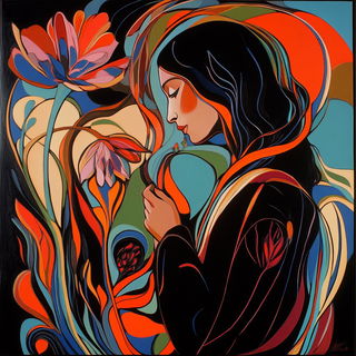 Cinerose Dyehouse style, Midjourney V6.1: traditional folk art