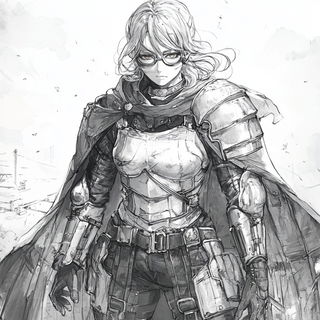 Redcap Quay style, Midjourney V6.1: concept art character design of retropunk steam knight