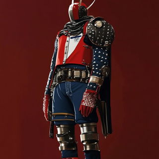 Archipelagic Chromolith style, Midjourney V6.1: concept art character design of retropunk steam knight