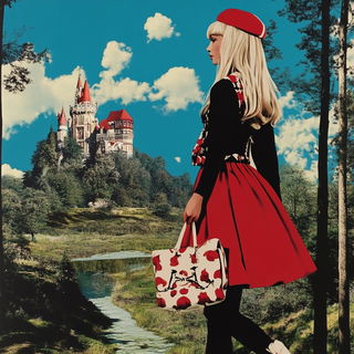 Archipelagic Chromolith style, Midjourney V6.1: retro fairy-tale illustration