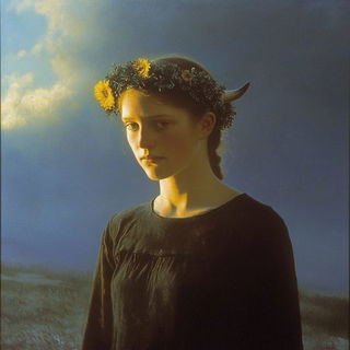 Platform of Maple Clouds style, Midjourney V6.1: classical 18th-century oil painting