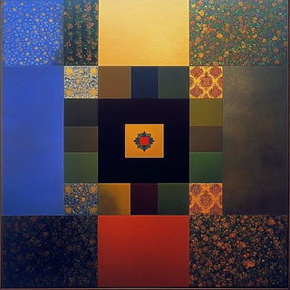Platform of Maple Clouds style, Midjourney V6.1: creative pattern composition