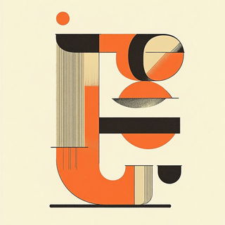 Tealgrim style, Midjourney V6.1: typographic composition with large letters