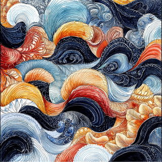 Mistraloon style, Midjourney V6.1: creative pattern composition