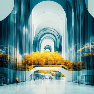 Chronobubble style, Midjourney V6.1: megacity with futuristic bioarchitecture