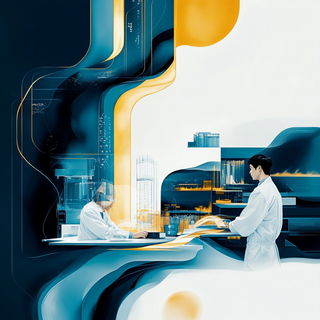 Chronobubble style, Midjourney V6.1: editorial illustration for popular scientific magazine cover