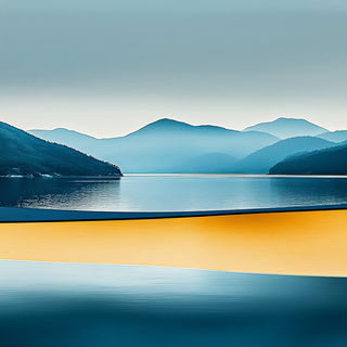 Chronobubble style, Midjourney V6.1: realistic landscape photograph of quiet dawn