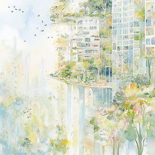 Suitcase Coast style, Midjourney V6.1: megacity with futuristic bioarchitecture