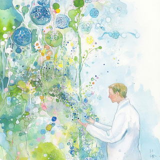 Suitcase Coast style, Midjourney V6.1: editorial illustration for popular scientific magazine cover