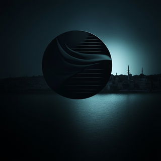 Bluegray Folio style, Midjourney V6.1: bold minimalist logo design for Istanbul city municipal services